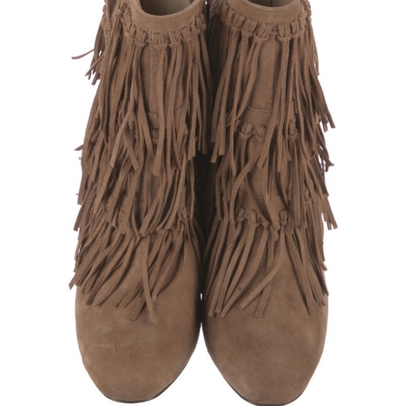 EUC Jean-Michel Cazabat Suede Fringe Boots - Picture 3 of 7